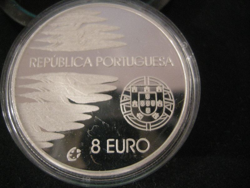 (afbeelding voor) 8 Euromunt Portugal 2005 Proof 60 jaar vrede en vrijheid